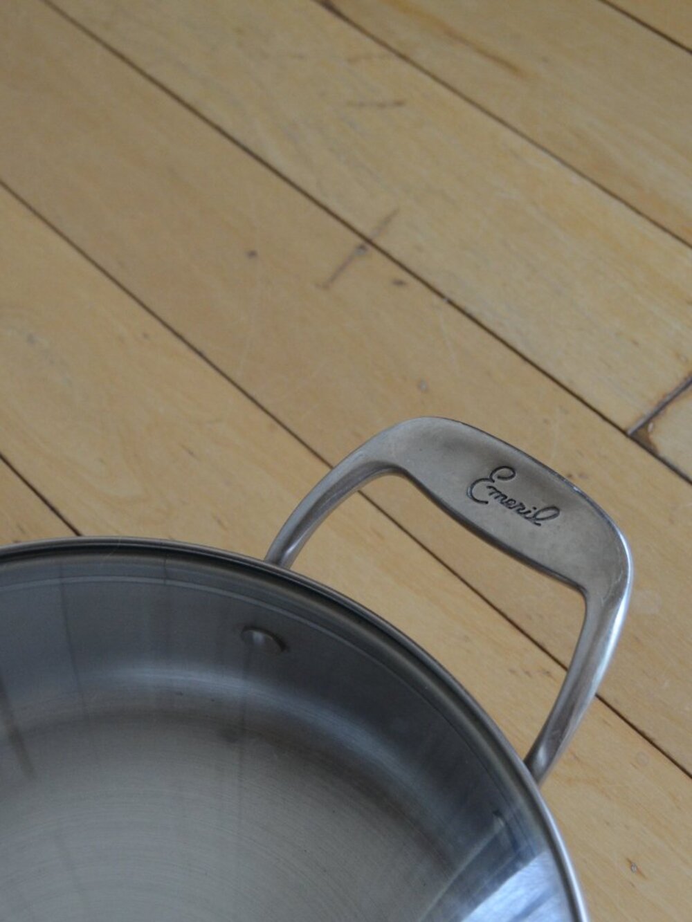 Emeril 3 Qt Saute Skillet Frying Pan & Lid Copper Core Stainless Steel - Picture 3 of 12